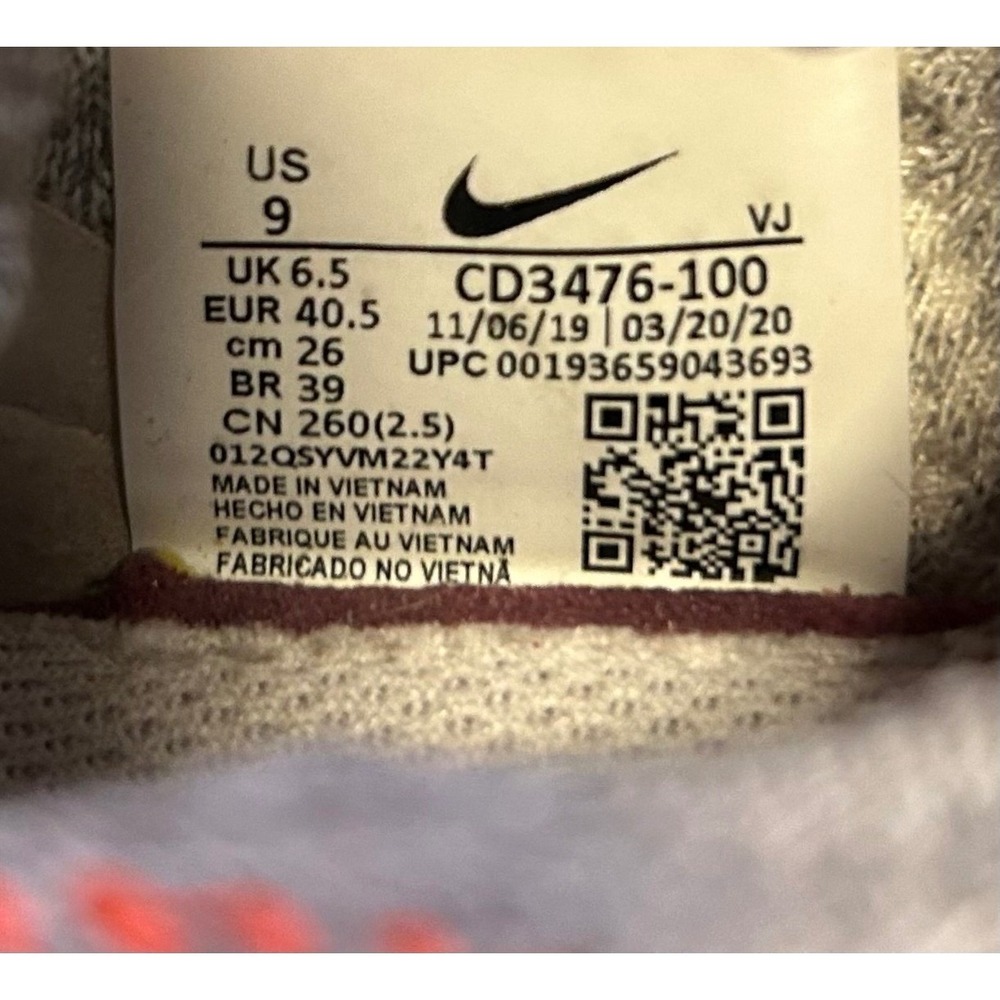 Nike Space Hippie 04 Smoke Grey Pink Blast CD3476-100 Mens Size 9 Sneakers - Picture 2 of 14